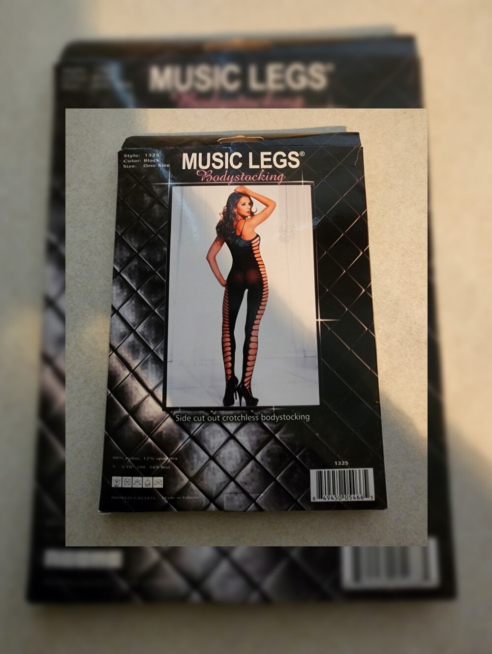 Music Legs Bodystocking OS New - Picture 6 of 9